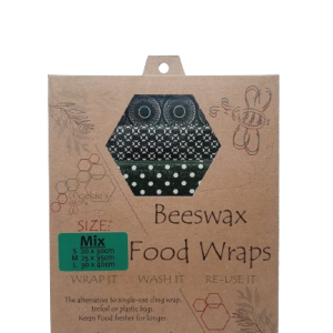 Beeswax Wrap - Green - Random Pattern – Cotton Blend