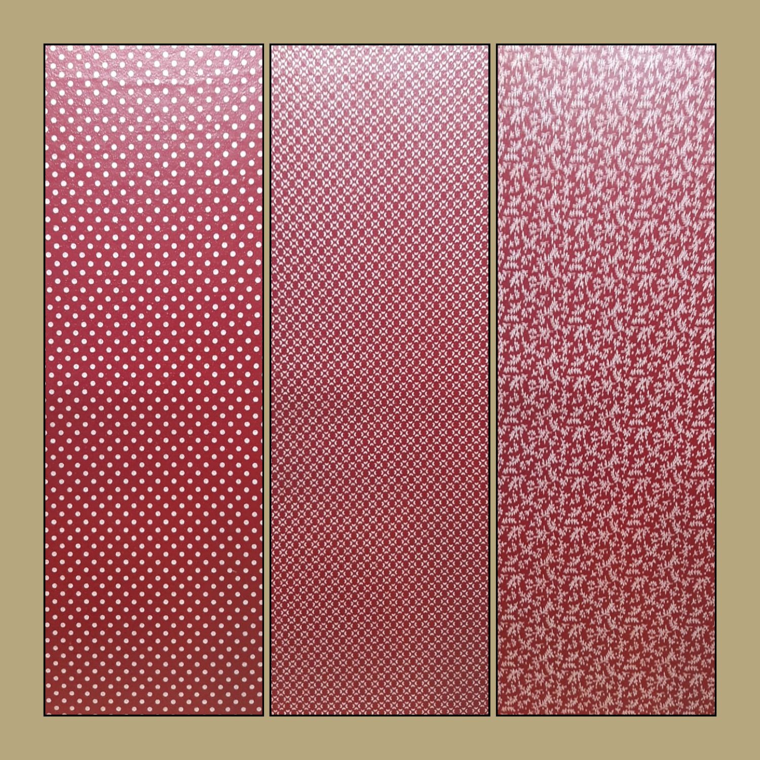 Beeswax Wrap - Red - Random Pattern – Cotton Blend - Image 2