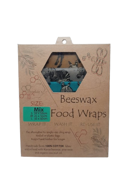 Beeswax Wrap – Zebra - Various – 100% Cotton