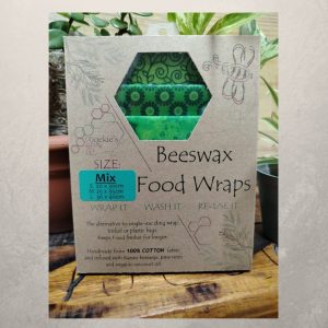 Beeswax Wrap – Fabulously Fruity - Green - Random Pattern – 100% Cotton