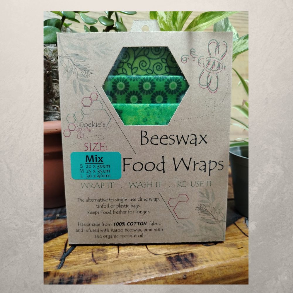 Beeswax Wrap – Fabulously Fruity - Green - Random Pattern – 100% Cotton