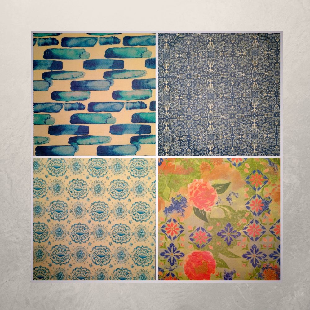 Beeswax Wrap – Scatterlings - Shades of Blue - Random Pattern – 100% Cotton - Image 3