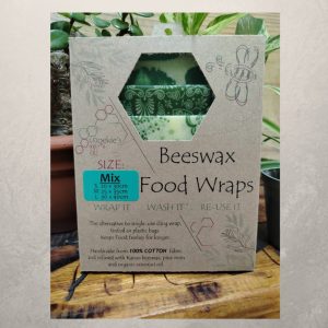 Beeswax Wrap – Scatterlings - Shades of Green - Random Pattern – 100% Cotton