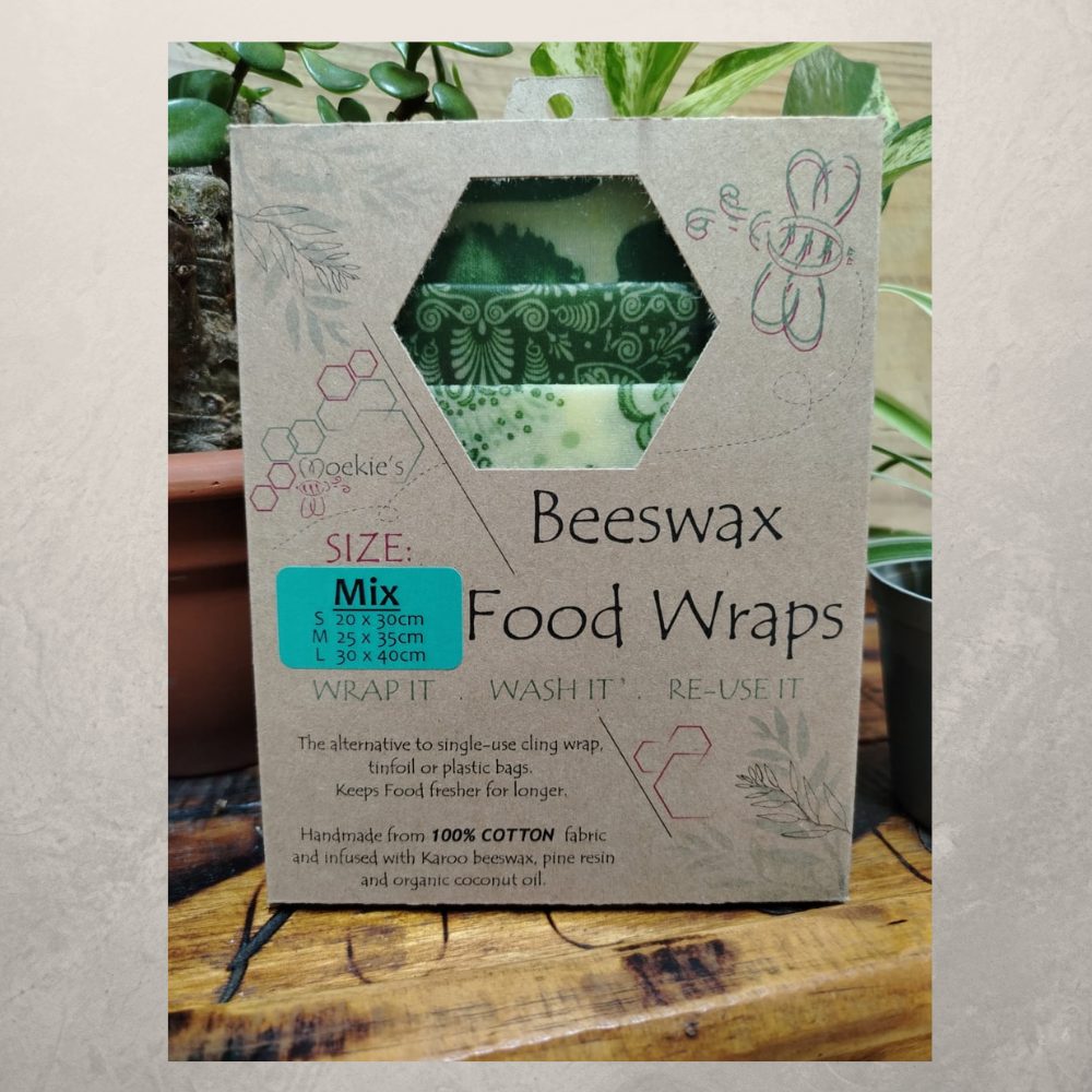 Beeswax Wrap – Scatterlings - Shades of Green - Random Pattern – 100% Cotton